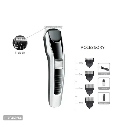 Electric AT-538 Rechargeable Beard Trimmer For Unisex-thumb0