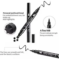 2 in 1 Waterproof  Long Lasting Liquid Eyeliner (Pack of 1pc)-thumb2