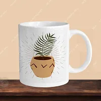 Stylish Printed Ceramic Coffee Mug, 330ml-thumb2