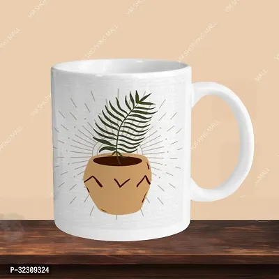 Stylish Printed Ceramic Coffee Mug, 330ml-thumb3