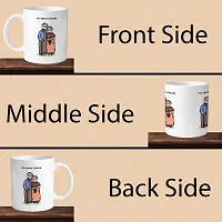 Premium 330ml Ceramic White Coffee Mug - you are my lifeline - Single Pack-thumb3