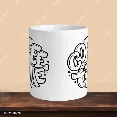 Premium 330ml Ceramic Printed Coffee Mug-thumb2