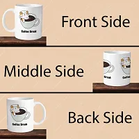 Premium 330ml Ceramic White Coffee Mug - coffee break rest - Single Pack-thumb3