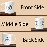 Premium 330ml Ceramic White Coffee Mug - no 1 dad - Single Pack-thumb3