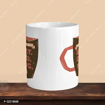 Classy Ceramic White Coffee Mug - 330ml-thumb2