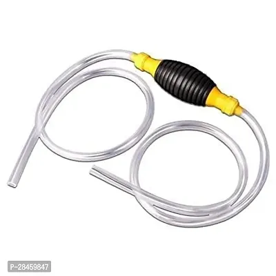 Fuel Transfer Pump Kit - Tank Sucker Latest High Flow Hand Pump Portable Manual Car Fuel Transfer Pump with 2M Hose for Petrol Diesel Oil Liquid Water Fish Tank (2 M)-thumb0