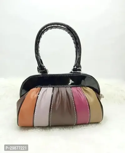 Stylish Multicoloured Artificial Leather Embellished Handbags For Women