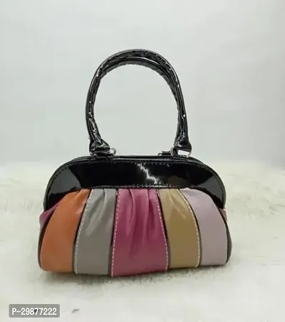 Stylish Multicoloured Artificial Leather Embellished Handbags For Women-thumb0