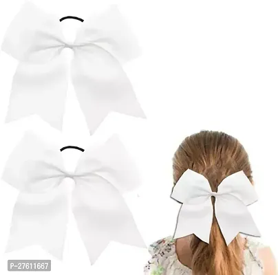 Designer White Fabric Hair Pins For Women Pack of 3-thumb0