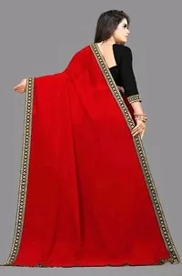 Stylish Fancy Designer Georgette Saree With Blouse Piece For Women-thumb1