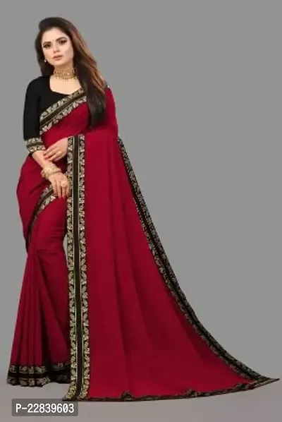 Stylish Fancy Designer Georgette Saree With Blouse Piece For Women-thumb0