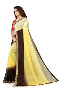 Stylish Fancy Designer Georgette Saree With Blouse Piece For Women-thumb1