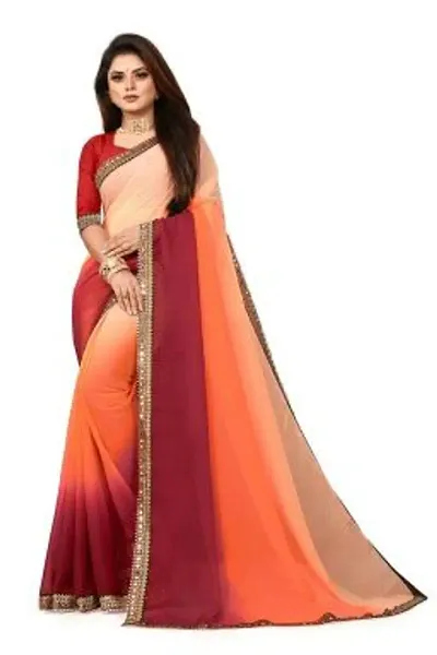 Hot Selling Georgette Saree with Blouse piece 