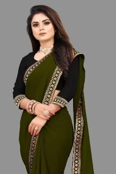 Must Have Pure Georgette Saree with Blouse piece 
