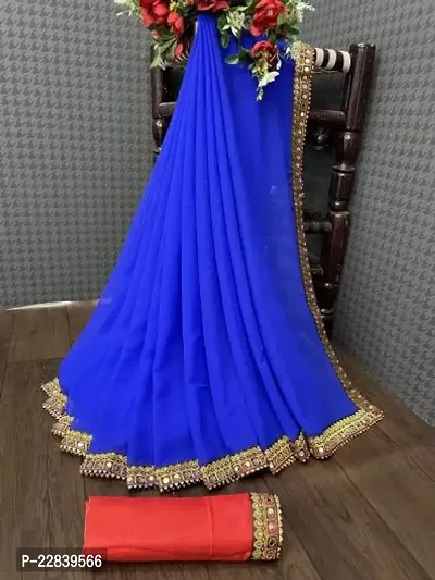 Stylish Fancy Designer Georgette Saree With Blouse Piece For Women