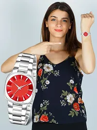 Culture of India Red Professional Analog Watch for Women LR304-thumb4