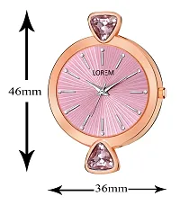 Culture of India Pink Fancy Stone Analog Watch for Women LR277-thumb2