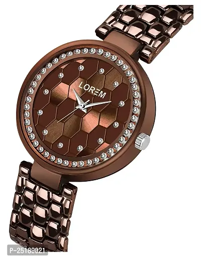 Culture of India Chocolate Fancy Analog Watch for Women LR271