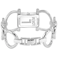 Culture of India Silver Trending Square Braclet Analog Watch for Women LR297-thumb1