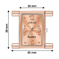 Culture of India Rose Gold Trending Square Braclet Analog Watch for Women LR293-thumb2