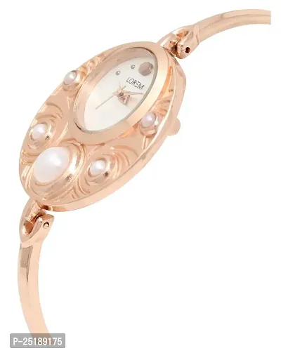 Culture of India Silver Pearl Analog Watch for Women LR246