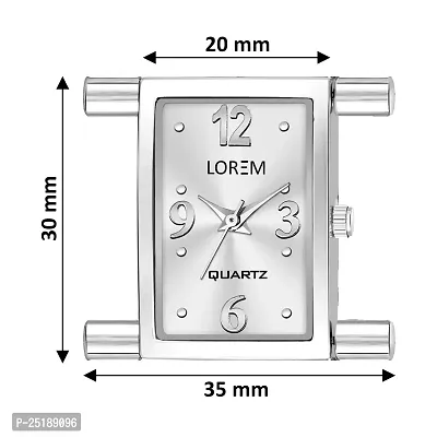 Culture of India Silver Trending Square Braclet Analog Watch for Women LR297-thumb3