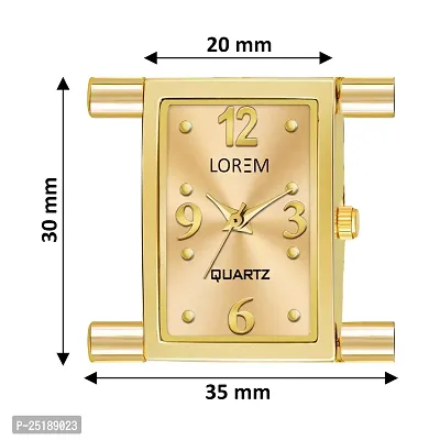 Culture of India Gold Trending Square Braclet Analog Watch for Women LR294-thumb3