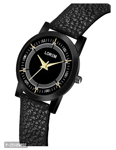 Culture of India Black Professional Look Analog Watch for Women LR252