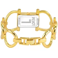 Culture of India Gold Trending Square Braclet Analog Watch for Women LR294-thumb1