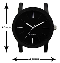 Culture Of India Black Mate Finish Analog Watch for Men LR05-thumb3