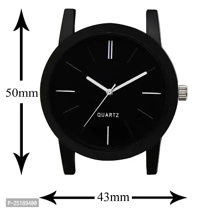 Culture Of India Black Mate Finish Analog Watch for Men LR05-thumb4