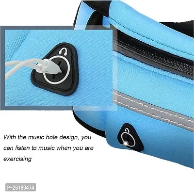 Waist Bag for Men  Women, Stylish Slim Fanny Pack Casual Sling Shoulder Chest Pack with Adjustable Strap for Walking Cycling Running Hiking Hold Phones, Keys, Cards (Sky Blue)