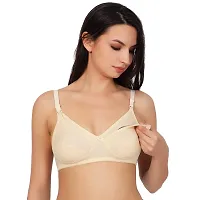 Stylish Fancy Cotton Blend Non-Padded Maternity Bras For Women-thumb2