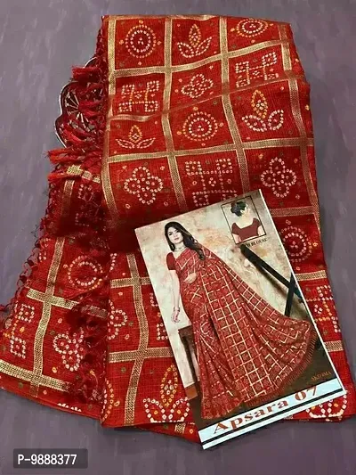 saree foil printed kota doriya cotton silk with blouse peace-thumb0