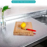 Luxansa Aluminium Foil Stickers, Oil Proof, Kitchen Backsplash Wallpaper Self-Adhesive Wall Sticker Anti-Mold and Heat Resistant for Walls Cabinets Drawers and Shelves-thumb1