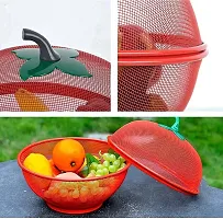 Luxansa Apple Shape Net Fruit  Vegetable Basket, Household Round Fruit and Mesh Metal Fruit Bowl for Kitchen Large Protective Counter Top Produce Cover(Multicolor)-thumb2