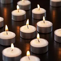 Luxansa Parrafin Wax Candles Tea Light, Unscented Wax Tealight Candles, Smokeless Candles, Votive Candles, Diwali Diya Candles for Home Decorative Candle (25 Pc Smokeless Candles)-thumb3