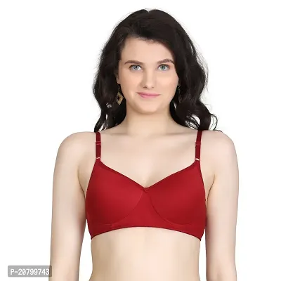 Fancy Red Polycotton Everyday Bra For Women-thumb0