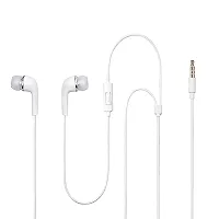 Earphones for Sony Xperia R1 (Plus) Earphone Original Like Wired Stereo Deep Bass Head Hands-free Headset Earbud With Built in-line Mic, With Premium Quality Good Sound Stereo Call Answer/End Button, Music 3.5mm Aux Audio Jack (ST9, BT-YR, White)-thumb3