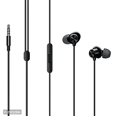 Earphones for Nokia X100 Earphone Original Like Wired Stereo Deep Bass Head Hands-free Headset Earbud With Built in-line Mic, With Premium Quality Good Sound Stereo Call Answer/End Button, Music 3.5mm Aux Audio Jack (ST3, BT-ONE 2, Black)-thumb0