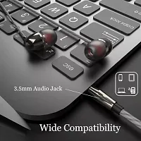 SHOPSBEST Earphones BT 831 for OPP-O Find X5 Pro Earphone Original Like Wired Stereo Deep Bass Head Hands-Free Headset Earbud Calling inbuilt with Mic,Hands-Free Call/Music (831,CQ1,BLK)-thumb4