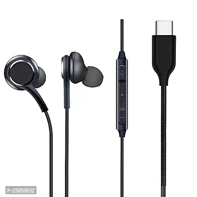 Earphones C for Xiaomi Redmi Note 10T 5G Earphone Original Like Wired Stereo Deep Bass Head Hands-free Headset Earbud With Built in-line Mic, With Premium Quality Good Sound Stereo Call Answer/End Button, Music 3.5mm Aux Audio Jack (ST8, BT-AKA, Black)