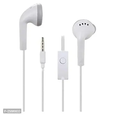 Earphones for Sam-Sung Galaxy M32 5G Earphone Original Like Wired Stereo Deep Bass Head Hands-free Headset Earbud With Built in-line Mic, With Premium Quality Good Sound Stereo Call Answer/End Button, Music 3.5mm Aux Audio Jack (ST11, YS, White)-thumb2