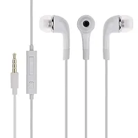 Earphones for vivo X60 Pro Earphone Original Like Wired Stereo Deep Bass Head Hands-Free Headset Earbud with Built in-line Mic Call Answer/End Button (YR,WHT)-thumb2