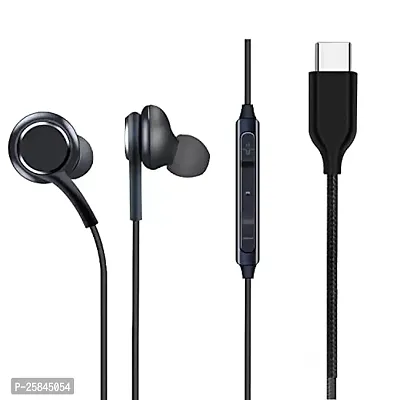 Earphones for ONE-PLUS 9 Pro Earphone Original Like Wired Stereo Deep Bass Head Hands-free Headset Earbud With Built in-line Mic, With Premium Quality Good Sound Stereo Call Answer/End Button, Music 3.5mm Aux Audio Jack (ST7, BT-AG, Black)