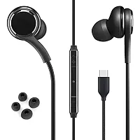 Earphones for OPP-O K10 Earphone Original Like Wired Stereo Deep Bass Head Hands-free Headset Earbud With Built in-line Mic, With Premium Quality Good Sound Stereo Call Answer/End Button, Music 3.5mm Aux Audio Jack (ST1, BT-A-KG, Black)-thumb1