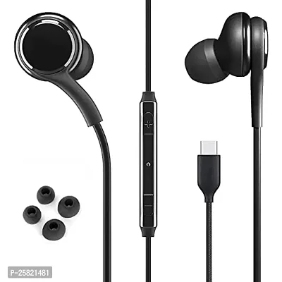 Earphones for OPP-O K10 Earphone Original Like Wired Stereo Deep Bass Head Hands-free Headset Earbud With Built in-line Mic, With Premium Quality Good Sound Stereo Call Answer/End Button, Music 3.5mm Aux Audio Jack (ST1, BT-A-KG, Black)-thumb2