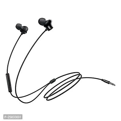 Earphones for Asus ROG Phone 5 Ultimate Earphone Original Like Wired Stereo Deep Bass Head Hands-free Headset Earbud With Built in-line Mic, With Premium Quality Good Sound Stereo Call Answer/End Button, Music 3.5mm Aux Audio Jack (ST3, BT-ONE 2, Black)-thumb4