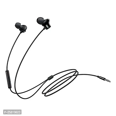 Earphones for Xiaomi Redmi K30 5G Racing Earphone Original Like Wired Stereo Deep Bass Head Hands-free Headset Earbud With Built in-line Mic, With Premium Quality Good Sound Stereo Call Answer/End Button, Music 3.5mm Aux Audio Jack (ST2, BT-ON, Black)-thumb0