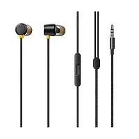 SHOPSBEST Earphones for ZUK Z2 Rio Earphone Original Like Wired Stereo Deep Bass Head Hands-Free Headset Earbud with Built in-line Mic Call Answer/End Button (R20, Black)-thumb4